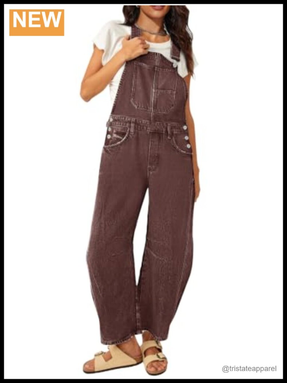 Womens Barrel Overalls Denim Jumpsuit Loose Casual Bib Romper